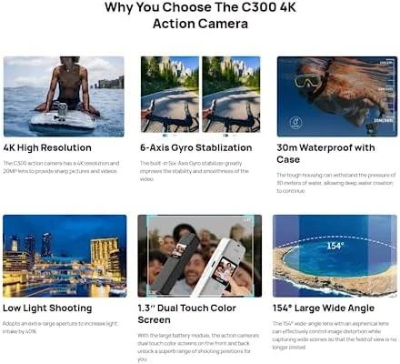 SJCAM C300 Juodas