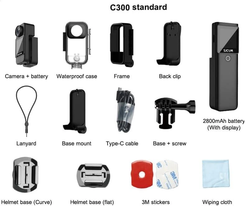 SJCAM C300 Juodas