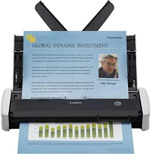 Skeneris „Canon imageFORMULA R10“ mobilusis dokumentų skaitytuvas, 12 psl./min., dvipusis, USB 2.0, automatinis dokumentų tiektuvas