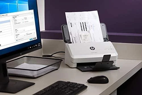Skeneris Hewlett Packard (HP) „HP ScanJet Pro 2000 s2“ skaitytuvas – A4 spalvotas 600 dpi, lapų tiekimo nuskaitymas, automatinis dokumentų tiektuvas, automatinis dvipusis, OCR / nuskaitymas į tekstą, 35 ppm, 3500 puslapių per dieną