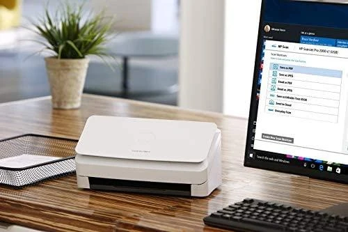 Skeneris Hewlett Packard (HP) „HP ScanJet Pro 2000 s2“ skaitytuvas – A4 spalvotas 600 dpi, lapų tiekimo nuskaitymas, automatinis dokumentų tiektuvas, automatinis dvipusis, OCR / nuskaitymas į tekstą, 35 ppm, 3500 puslapių per dieną