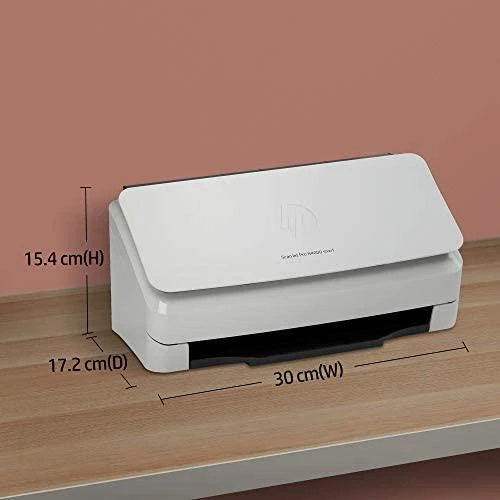 Skeneris Hewlett Packard (HP) HP ScanJet Pro N4000 snw1 skaitytuvas – A4 spalvotas 600 dpi, lapų tiekimo nuskaitymas, automatinis dokumentų tiektuvas, automatinis dvipusis, OCR / nuskaitymas į tekstą, 40 ppm, 4000 puslapių per dieną