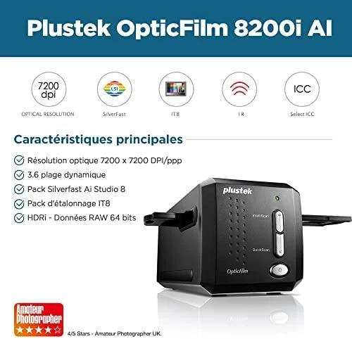 Skeneris Filmų skaitytuvas Plustek Opticfilm PLUS-OF-8200I-AI (USB)
