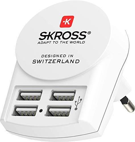SKROSS sieninis USB įkroviklis 4x A tipo