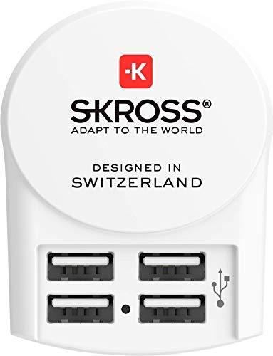SKROSS sieninis USB įkroviklis 4x A tipo