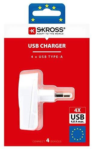 SKROSS sieninis USB įkroviklis 4x A tipo