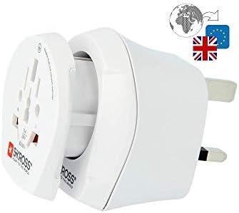 „Skross“ kelioninis adapteris „Combo world Great Britain“ – išvestis, tipas JK kištukas (1.500231-E)