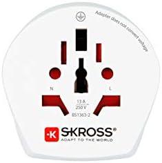 „Skross“ kelioninis adapteris „Combo world Great Britain“ – išvestis, tipas JK kištukas (1.500231-E)