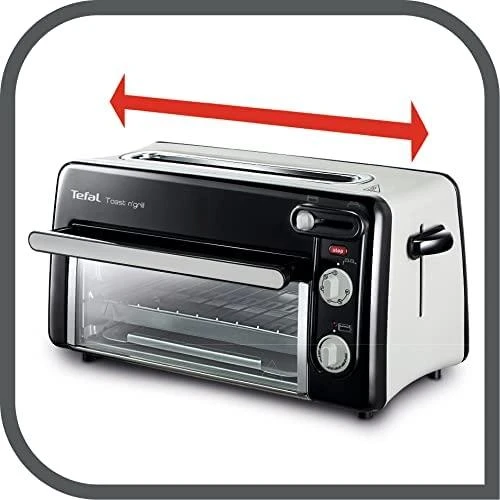 Tefal TL 6008 skrudintuvas 2 griežinėliai Aliuminis, Juoda 1300 W