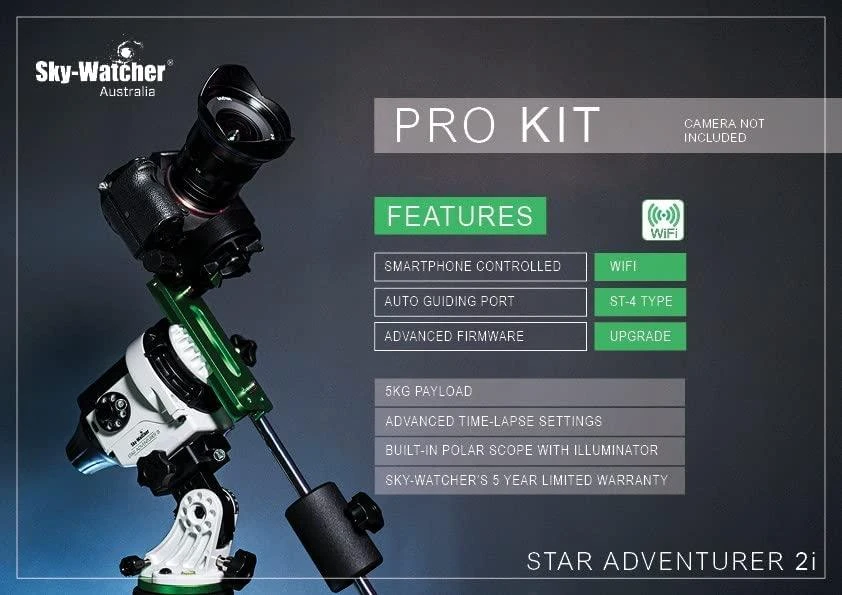 Montuotė SkyWatcher Star Adventurer 2i Pro Pack WiFi (komplektas)