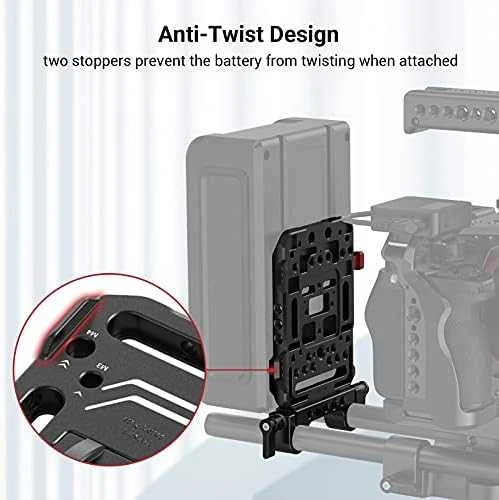 SMALLRIG 2991 BATTERY PLATE V-MOUNT W ADJ ARM
