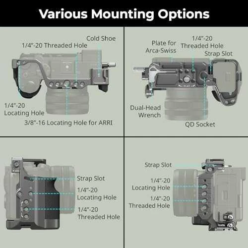 SmallRig 5198 HawkLock Quick Release Cage Kit for Sony A 7C II / 7CR