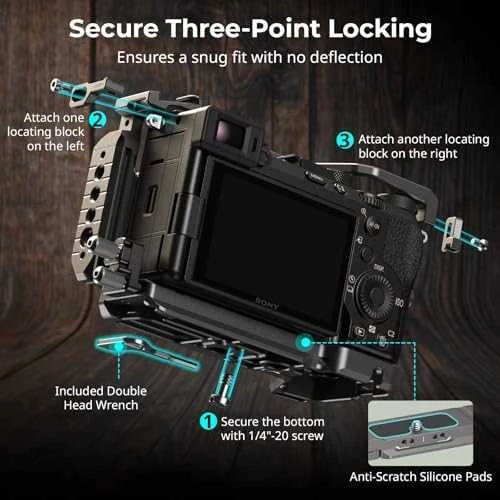 SmallRig 5198 HawkLock Quick Release Cage Kit for Sony A 7C II / 7CR