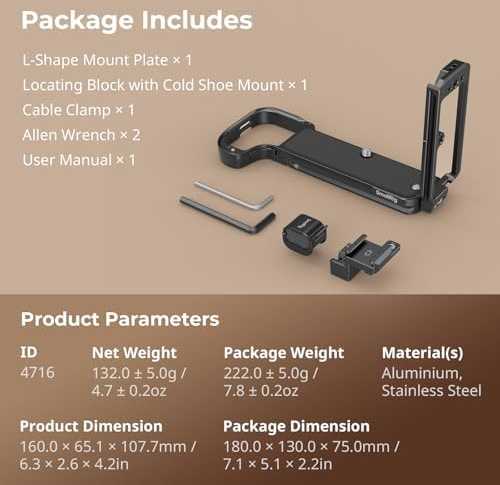 SmallRig 4716 L-Shape Mount Plate for FUJIFILM GFX100S II