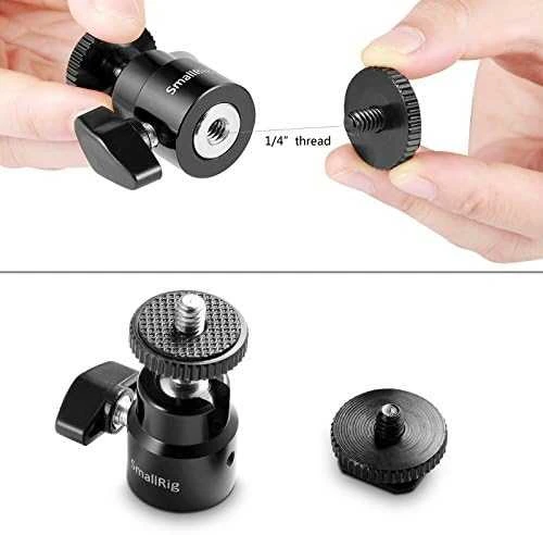 SMALLRIG 2059 CAMERA HOT SHOE -BALLHEAD-1/4"SC 2P