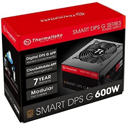 600W Thermaltake SMART DSP G 80+ Bronze Digital Kabelmanagement