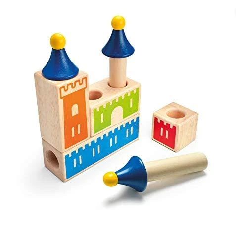 Iuvi Games Stalo žaidimas Castle Logix mediniais kaladėlėmis 48 užduotys