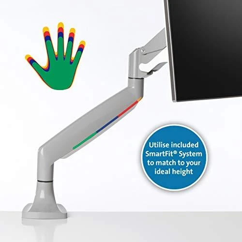 Leitz Kensington K55470EU stalinis plokščiųjų ekranų laikiklis 81,3 cm (32") Gnybtas / varžtai Pilka, Sidabras