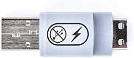 Šakotuvas „Smart Keeper“ „Smartkeeper“ „SmartKeeper Basic“ su USB-A prievadu, išmanusis duomenų blokatorius, dunkleblau