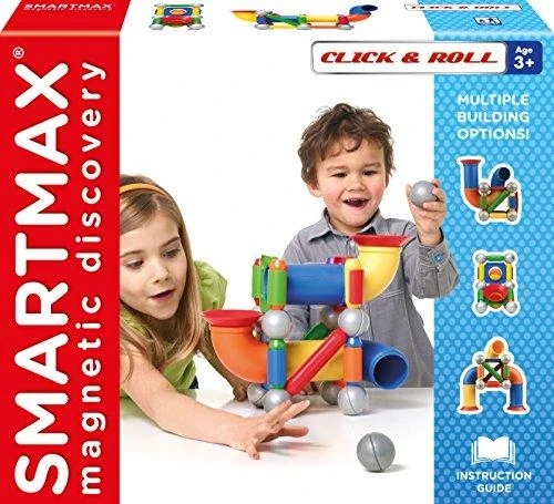Magnetinės kaladėlės Smart Max Click & Roll IUVI Games