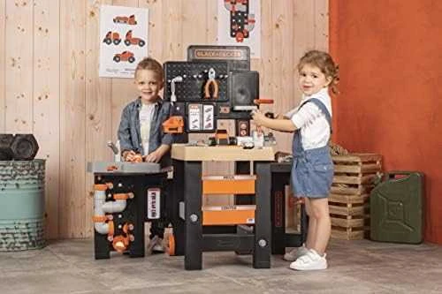 Black & Decker Darbinis stalas su įrankiais vaikams Juodas Decker, 100 priedų