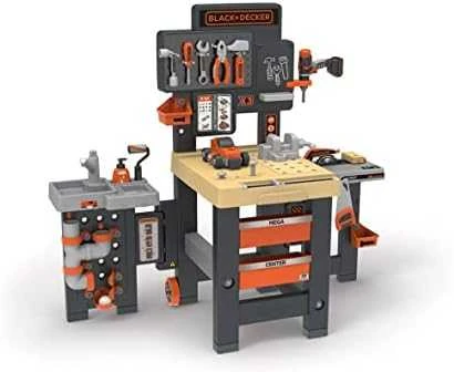 Black & Decker Darbinis stalas su įrankiais vaikams Juodas Decker, 100 priedų