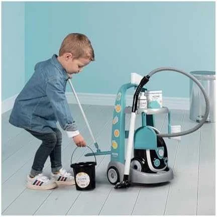 Smoby valymo vežimėlis su dulkių siurbliu