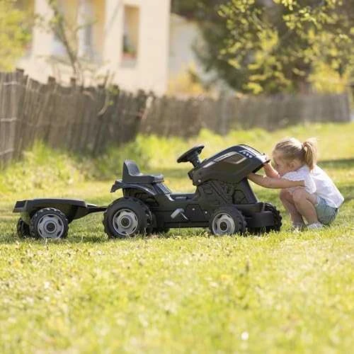 „Smoby Tractor XL Juodas for Pedal“ su priekaba