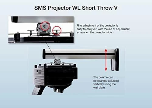 SMS WL trumpo nuotolio VA/W projektorių laikiklis (AE016050-P1)