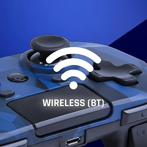 Įvairūs „Snakebyte Playstation“ valdikliai ŽAIDIMAS: PAD 4 S WIRELESS Camouflage Blau (PS4)