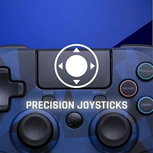 Įvairūs „Snakebyte Playstation“ valdikliai ŽAIDIMAS: PAD 4 S WIRELESS Camouflage Blau (PS4)