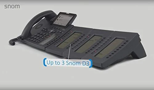 Snom D385 (4340) IP Telefonas 12 lines TFT, Juoda