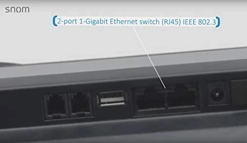 Snom D385 (4340) IP Telefonas 12 lines TFT, Juoda