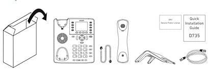 SNOM D717 VoIP stalinis telefonas, baltas