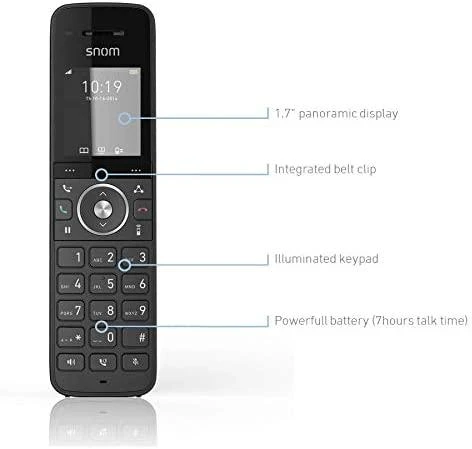 Stacionarus telefonas Snom M15 SC, juodas (Pažeista pakuotė)