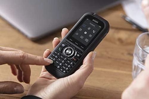 SNM Snom M80 DECT telefono ragelis Skambintojo ID Juoda