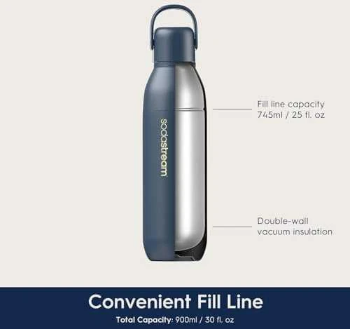 Buteliukas Sodastream Fizz & GO DWS, 0,9 l, Smėlio spalvos