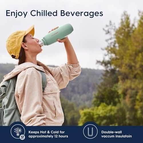 Buteliukas Sodastream Fizz & GO DWS, 0,9 l, Smėlio spalvos