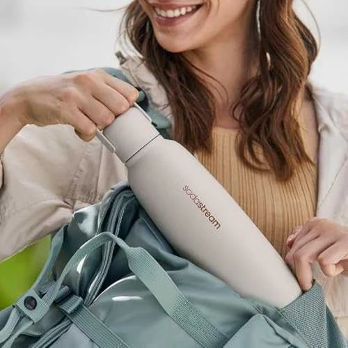Buteliukas Sodastream Fizz & GO DWS, 0,9 l, Smėlio spalvos