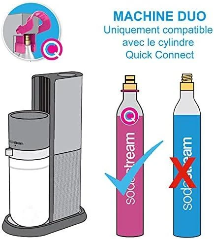 Gazuotų gėrimų gaminimo aparatas SodaStream DUO + 3 buteliukai