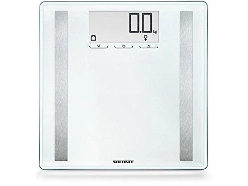 Virtuvinės svarstyklės Skaitmeninės Svarstyklės - Soehnle Shape Sense Control 200, 180kg Talpa, Kūno Kompozicija, Balta