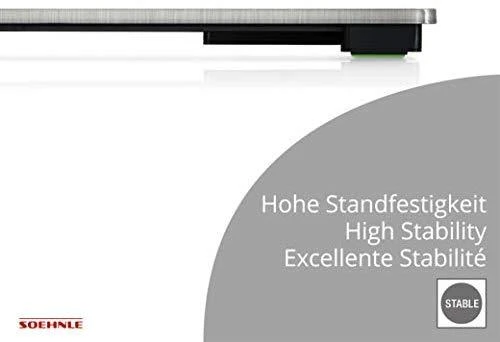 Skaitmeninės svarstyklės - Soehnle Style Sense Safe 300 180kg LCD Sidabrinė