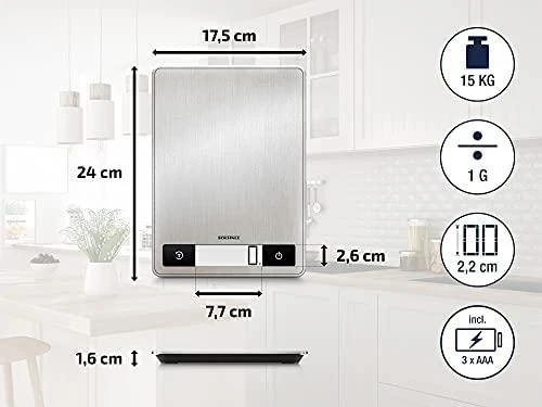 Maitinimo Blokas - Maisto Svarstyklės Soehnle Page Profi 200 15kg Nerūdijančio Plieno