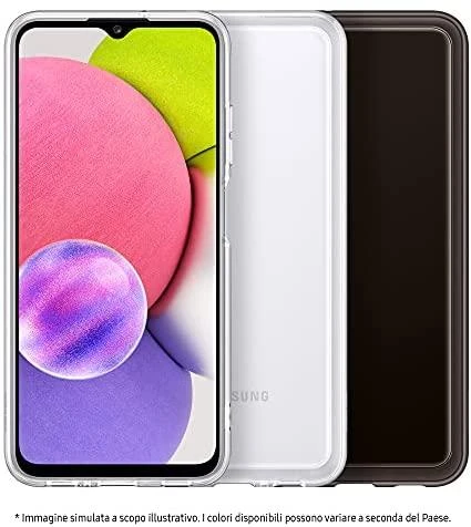 Apsauginis dėkliukas Samsung Galaxy A03s Soft Clear Cover, Juodas