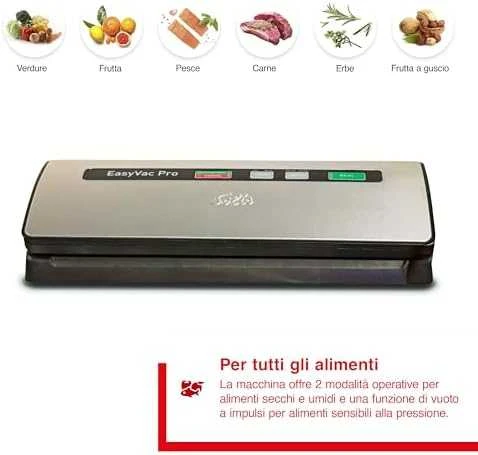 SLS Solis Easy Vac Pro 569 vakuumavimo aparatas 800 mbar Juoda, Sidabras