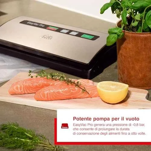 SLS Solis Easy Vac Pro 569 vakuumavimo aparatas 800 mbar Juoda, Sidabras