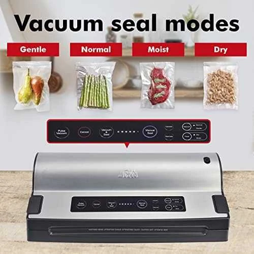 SOLIS Vacuum Sealer Vac Prestige Electrical, Nerūdijantis plienas/ juodas, 130 W,