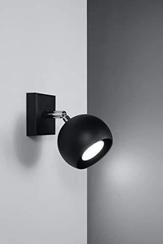 Sollux Lighting Sieninis šviestuvas OCULARE juodas