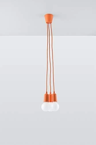 Sollux Lighting Pakabinamas šviestuvas DIEGO 3 oranžinis