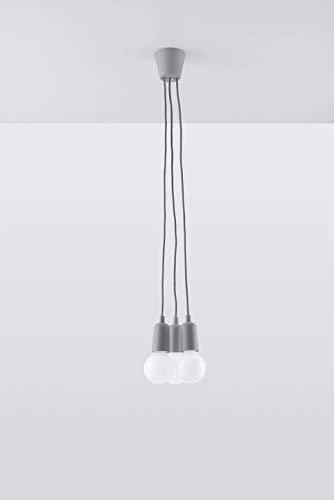Sollux Lighting Pakabinamas šviestuvas DIEGO 3 pilkas